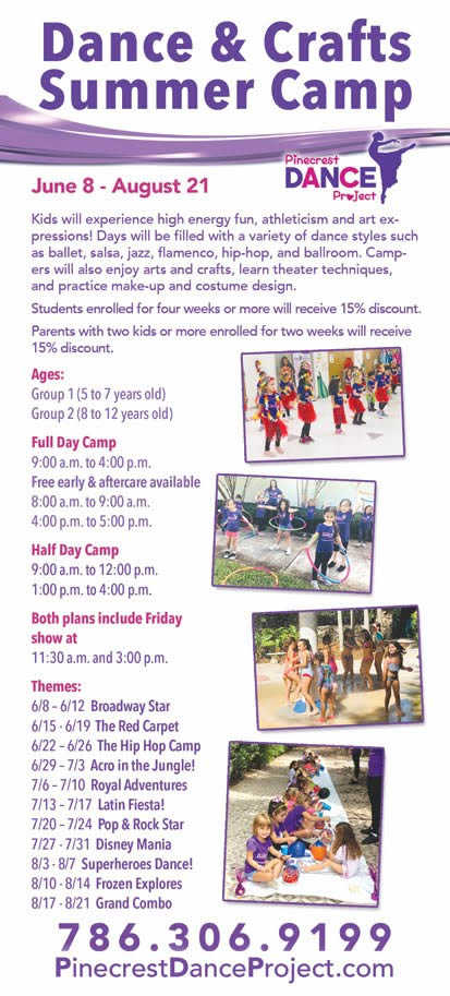 Dance & Crafts Summer Camp - Pinecrest Dance Project